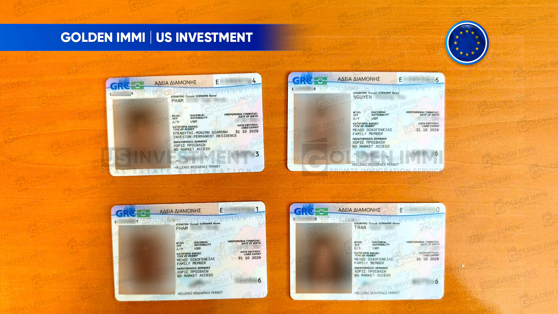 CHÚC MỪNG QUÝ NHÀ ĐẦU TƯ CỦA US INVESTMENT GIA ĐÌNH ANH P.Đ.C.M NHẬN THẺ THƯỜNG TRÚ NHÂN CHÂU ÂU CHỈ SAU 5 THÁNG